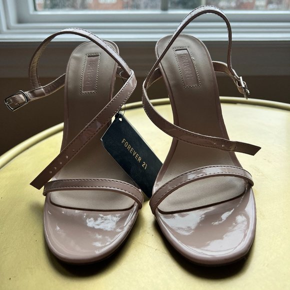 Forever 21 Pink Strappy Heel - Picture 2 of 7